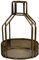 Retro Metal Light lamp Shade, 19cm Wire Frame Open Bird Cage Style Rustic State Body, Industrial Vintage Bulb Guard, DIY Clamp On Steel Lamp Cage for Wall Lamp Hanging Pendant (Brushed Brass)