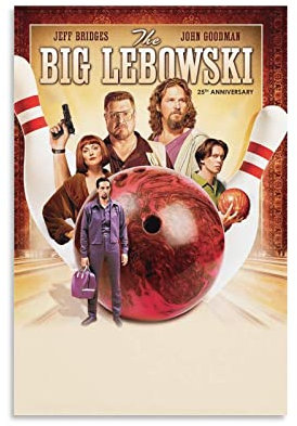 HAUHAU Filmposter The Big Lebowski (5) Leinwand, Kunstdruck, Poster, Foto, Bild, Malerei, Poster, Raumdekoration, 20 x 30 cm