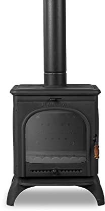 Cast Iron Wood Burner Stove - Fire Wood Small Stove - Tiny House Log Burner - Mini Stove - Multi fuel Burning Stoves for shed - Indoor Wood Burners - Home Space Heater - Wood Burning Stove Tent - 5 kW