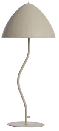 Light & Living Tischlampe Elimo - Grau - Ø26cm - Rund - Metall - Tischleuchte Wohnzimmer & Schlafzimmer - Tischlampen modern