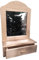 Pandecor Comarco Sa Miroir avec étagère en Bois Brut à décorer 55 x 32 cm