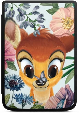 DeinDesign Coque pour liseuse Compatible avec Vivlio Touch HD Plus Etui pour liseuse Protection pour liseuse Disney Fleurs Bambi