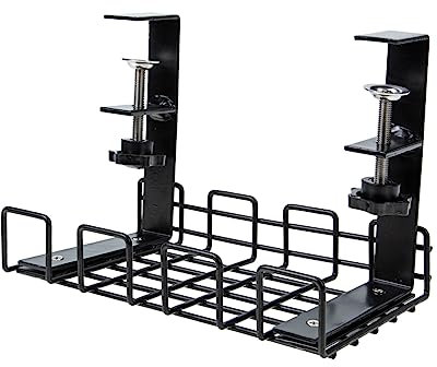 Veemoon Iron Material Wire Storage Rack Cable Management Supply Desk Cable Organizer