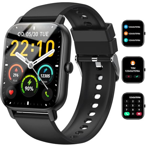 Togala Smartwatch con Effettua/Risposta Chiamate, Orologio Smartwatch Uomo Donna, 1.85'' Fitness Tracker con 114+Sportive/Sonno Cardiofrequenzimetro, Impermeabil IPx8, Smart Watch per Android iOS