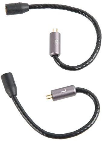 2 Stück MMCX auf 2 Pin 0,78 Mm Adapter Kopfhörer-Adapterkabel MMCX auf 2 Pin 0,78 Mm Kabel für 2 Pin 0,78 Mm Anschlussschnittstelle Kopfhörer