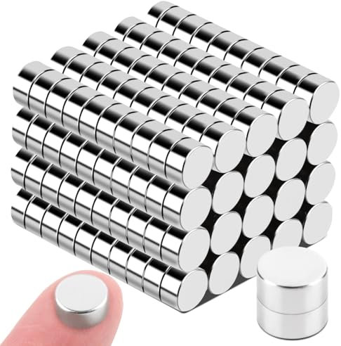Aenienoe 200 Stück Magnete Kleine Magnete Stark Neodym Magneten Mini 4x2mm Rund für Pinnwand Magnettafel Kühlschrank Whiteboard Handwerk Fotos Starke Magnets