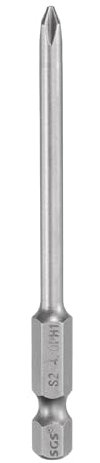 sourcing map #1 Phillips Screwdriver Bit PH1 1/4 Hex Shank 3.15 (80mm) Long Magnetic S2 Steel Industrial Grade Screw Driver Bit Cross Head Electric Drill Bits 0.157 (4mm) Rod