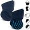 2 Stück Motorrad Halstuch Herren - Marineblau Bandana Gesichtsmaske mit Ohrschlaufen Outdoor Schal Gesichtsmaske Multifunktion Atmungsaktiv Winddicht Schlauchschal für Unisex Ski Radfahren Wandern