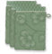 Pip Studio Waschlappen Set/3 Jasmin Jacquard Grün 16x22cm