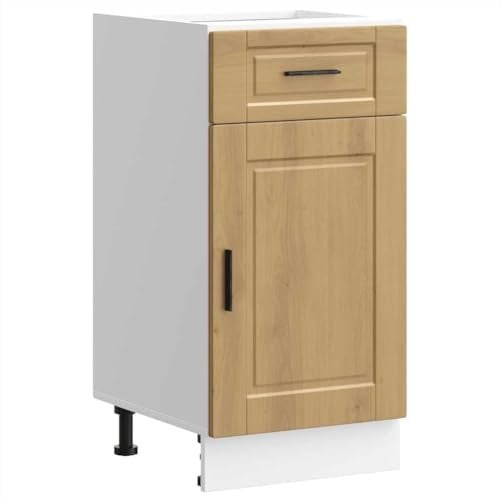 Armoire de cuisine Porto chêne artisanal bois d ingénierie