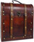 Generic Antique Style Wooden Wine Bottle Presentation Box, H 36, W 14, L 32 cm