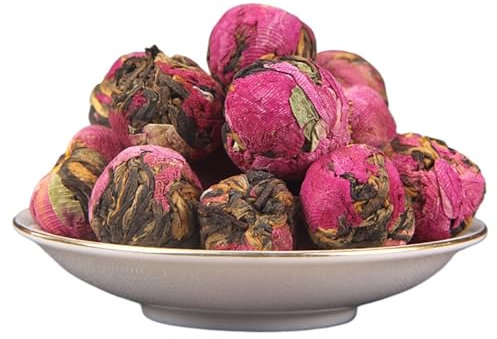HQZMCTE Yunnan Black Tea Fengqing Kung Fu - Peony Flower Embroidered Ball Fermented Black Tea (250g)
