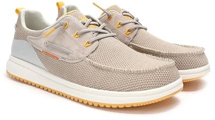 PITAS | Bay | Herren Mokassins | Flache Slipper für Männer | Slip on Loafer | Sneakers | Schlupfschuhe | Freizeitschuhe | Walkinpitas Schuhe | Beige 44