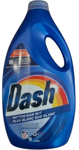 Dash Flüssigwaschmittel Weißer als Weiß - 51 Wäschen