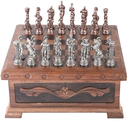 Tubibu Walnut Treasure Secret Magic Box Handgefertigte einzigartige Schmuckschatulle mit verstecktem Schlüssel (C-Medium)