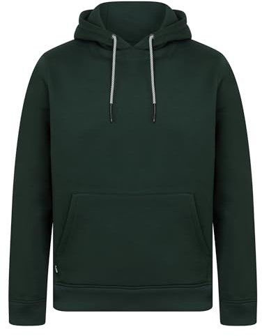 Tokyo Laundry Men's Plain Brushback Fleece Pullover Hooded Top