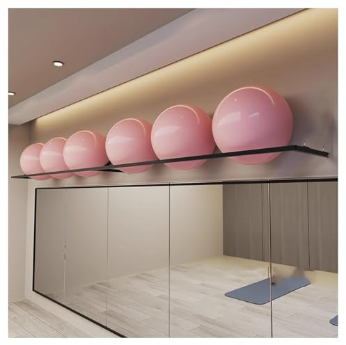 JingNian Supporto da Parete per Palline Sportive, Organizer Fitness Regolabile E Resistente per Club, Palestre E Case