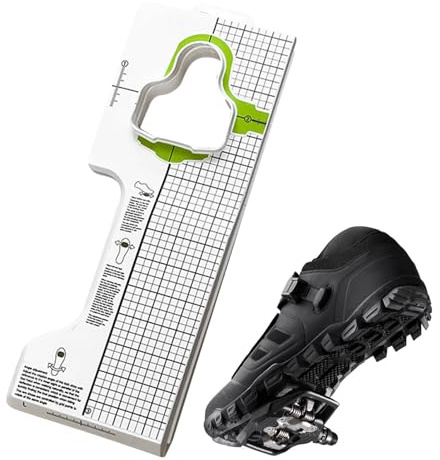 Pedal Cleat Werkzeug, Präzises Werkzeug Für Pedalplatten, Cleats Schablone Einstellwerkzeug Für Fahrradplatten, Pedalplatten-Montagewerkzeug Für Spin-ning Indoor Cycling Mountainbiken, 4,33x11.42 Zoll