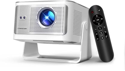 Mini Projector 4K Support, Native 1080P Magcubic Smart Portable Projector | Android 14, Auto Focus WiFi 6 Bluetooth 5.4 600 ANSI Auto Keystone Correction 15W Speaker Projector for Bedroom HY350MAX