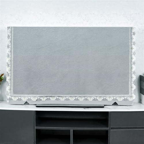 MLYPRU Protective Cloth Tv Cover Enclosure for Bedroom Television Display, Universal Tv Dustproof Shield for Led Lcd Flat Screen Tvs(Grey,75 inch/170 * 100cm)