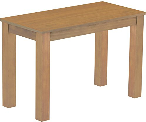 B.R.A.S.I.L.-Möbel Esstisch Rio Classico 115x56 cm Eiche Natur Küchentisch Kleiner Tisch Holztisch Pinie Massivholz