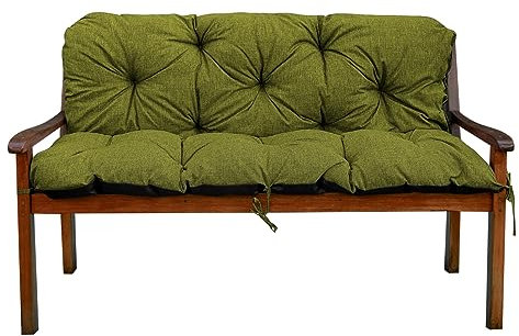 Gartenbankauflage Bankauflage Bankkissen Sitzkissen Polsterauflage V2 (120x60x50, Limette)