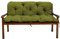 Gartenbankauflage Bankauflage Bankkissen Sitzkissen Polsterauflage V2 (120x60x50, Limette)