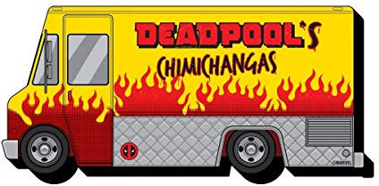 AQUARIUS Deadpool Chimichangas Funky Chunky Magnet für Kühlschrank, Spind, Whiteboard und Spielzimmer, offizielles Lizenzprodukt und Sammlerstücke