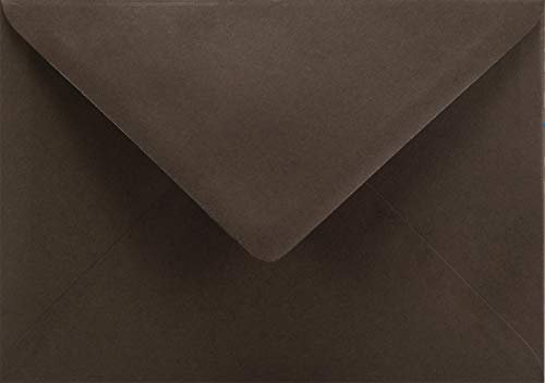 Netuno 25 farbige Briefumschläge Dunkelbraun DIN B6 12,5 x 17,5 cm 115g Sirio Color Cacao bunte Umschläge für Einladungen Hochzeit Geburtstag Weihnachten Karten Briefhüllen Einladungsumschläge