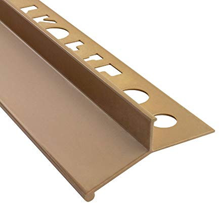 Alu Balkon Terrasse abtropf Profil Fliesenschiene Profil Schiene L300cm farbig 10mm beige