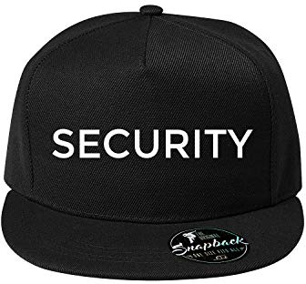 OwnDesigner Cap mit Spruch Security für Herren Cap und Kappe mit Motiv für Männer - Basecap Baseballcap Unisex gerader Schirm Snapback