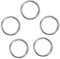 WISMURHI O - Ring Stahl, 5 Stück Edelstahl Ringe (geschweißt und poliert) - rostfreier Edelstahl | Rostschutz | robust und langlebig | Stahlringe sind vernickelt | Metallringe - 6x60 mm