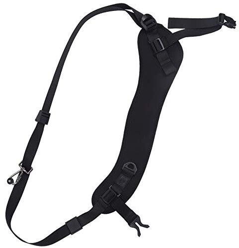Hensych Quick Release Anti-Slip Soft Pad Nylon Breathable Curved Camera Strap with Metal Hook for SLR/DSLR Cameras Detachable Armpit Belt Shoulder Strap Lanyard