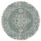 FRAAI | Home & Living Teppich Vintage Rund - Spring Ethnic Grün Creme - Polypropylen - Kurzflor - Vintage - Boho, Orientalisch - Wohnzimmer, Esszimmer, Schlafzimmer - Carpet