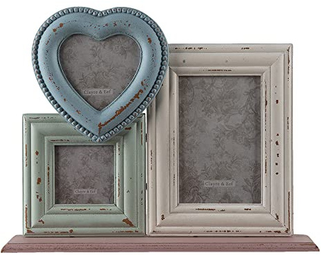 Clayre & Eef Fotogalerie MDF Shabby Chic mehrfarbig 34x7x25 cm 2F0896