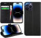 DN-Technology for iPhone 14 Pro Max Case Flip Leather Wallet Book Stand Folio Card Holder Phone Cover iPhone 14 Pro Max 6.7'' (BLACK)