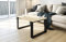 AKKE Couchtisch Wohnzimmertisch Beistelltisch Tisch Für Wohnzimmer Ahorn 50 x 50 x 55