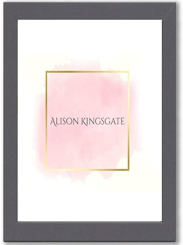 Alison Kingsgate 10x8 Inch Picture Frames - Dark Grey Handmade Frames With Safe Perspex Front