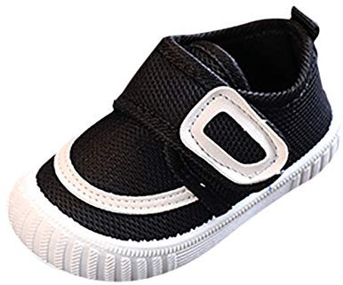 Zapatillas altas para niños de trenza tejida mocasines zapatos con color vuelo bebé sólido zapatos deportivos bebé zapatillas bebé 1 año, Negro , 18-24 meses
