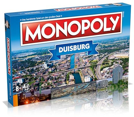 Winning Moves Monopoly Duisburg Edition - Monopoly Städte-Edition - Familienspiele Strategie Brettspiele Duisburg - 2+ Spieler ab 8+ Jahren - Deutsch