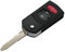 BROVACS Replacement Key Shell Compatible with MAZDA 3 Button Keyless Entry Flip Remote Key Case Fob 2+1 BTN PG536C