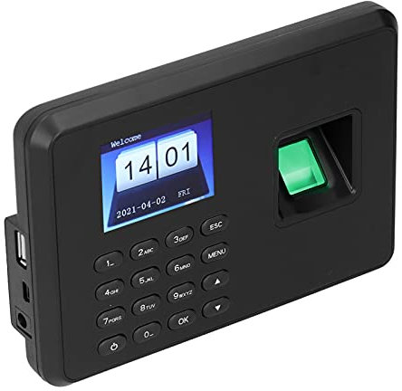 Zeiterfassung, Zeiterfassung, Passwort, Zeiterfassungsmaschine, Anwesenheits-Check-in-Maschine, mit 1 X Anwesenheitsmaschine für Anwesenheitsmaschine (Europäische Vorschriften)