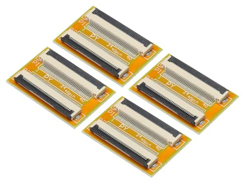 QUARKZMAN 4 Stück FFC FPC Erweiterungsplatine PCB-Extend ZIP HDD-Anschluss 40 Pin 0.5mm Pitch Einseitig für LCD 3D Drucker Kamera DVD TV Laptop