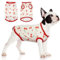 Hjumarayan Hundepullover Kleine Hunde, Hundeshirts für Kleine Hunde Dünner Chihuahua Pullover Weich Atmungsaktives Hunde Shirt für Terrier Französische Bulldogge (Weiße Kirschen M)