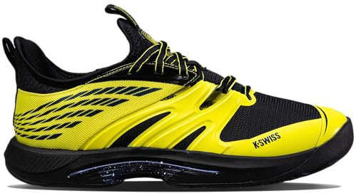 K-Swiss Speed Trac Herren Tennis Turnschuhe Trainingsschuhe gelb/schwarz (07392-087-M), bequem, leicht, knöchellang, schnürbar, lässig, Logo 42 EU