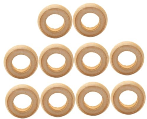 Alipis Stabile Serviettenringe Aus Holz 10 Stück Serviettenhalter Dekorative Serviettenschnallen für Hochzeit