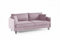 IMPAR24 Schlafsofa MERA, Sofa mit Schlaffunktion und Bettkasten, Klappsofa, Schlafcouch mit Füßen, Couch in Velourstoff, Frabe: Rosa