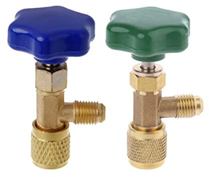 Soupape de sécurité, ouvre-bouteille de valve de robinet de climatisation automatique 1/4 adapté au réfrigérant à gaz R22 R134a R410A.