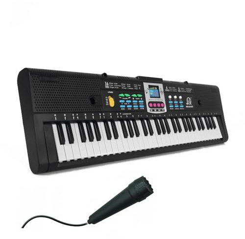 Electronic Keyboards For Adults 61 Keys Digital Music Electronic Keyboard Electric Piano For Piano Student With Microphone Function Musical Instrument