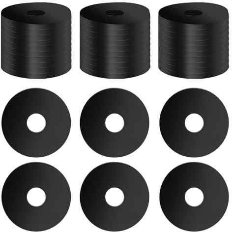 30 arandelas de goma, arandelas m4 de silicona PVC, arandelas planas negras, tornillo impermeable, junta plana de goma, 2 mm de grosor para conexiones, reparación de electrodomésticos, instalación